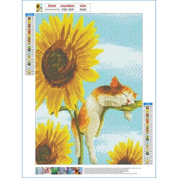 5d diamantmålning full diamant diy diamantbroderi målning dekoration ornament 30*40-solros