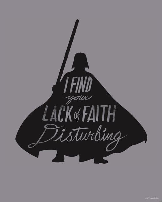 Affisch - Star Wars - 612175 - 40 x 50 cm - Grå och Svart - Väggdekoration