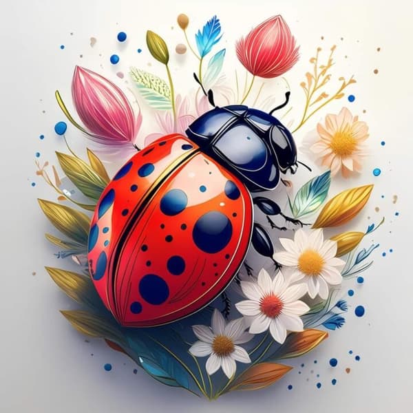 Barnrum Nyckelpiga Affisch 40×50 CM