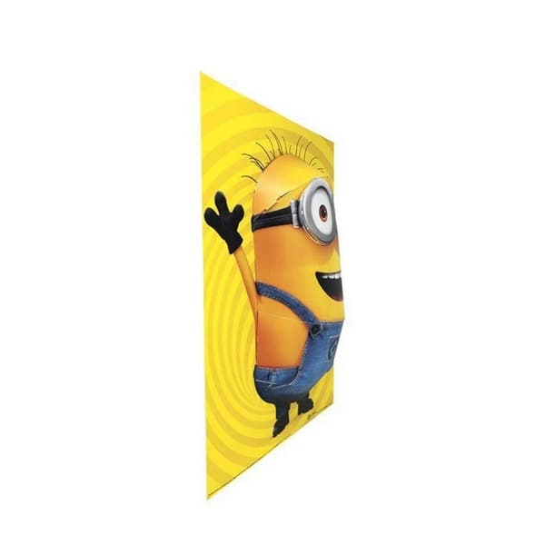 Minions Popheads 3D Tom Poster Yellow/Blue/White 44cm x 0.5cm x 31.2cm
