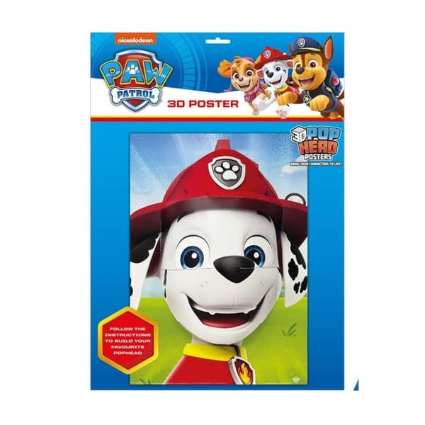 Paw Patrol Popheads 3D Marshall Poster