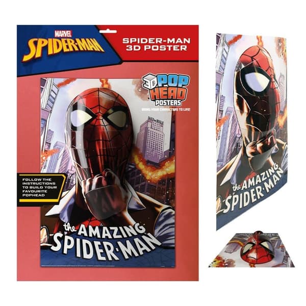 Spider-Man Popheads 3D Poster