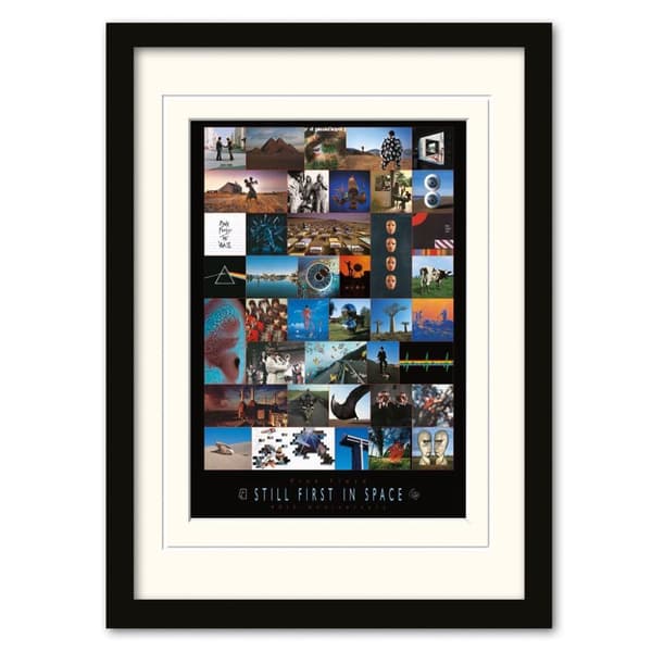 Pink Floyd 40th Anniversary Mounted Print Multicoloured 40cm x 30cm