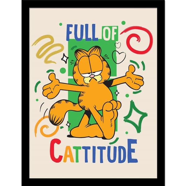 Garfield Full Of Cattitude Framed Print