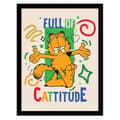 Miniatyrbilde 1 av 2: Garfield Full Of Cattitude Framed Print