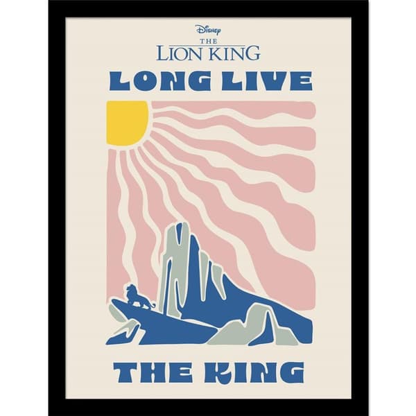 The Lion King Long Live The King Mufasa Framed Poster