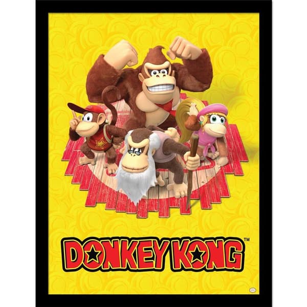 Donkey Kong The Kongs Framed Print