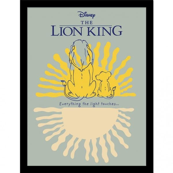 The Lion King Everything The Light Touches Mufasa Framed Poster