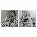 Miniatyrbild 1 av 4: Tavla DKD Home Decor 100 x 2,5 x 100 cm Leopard Kolonial (2 antal)