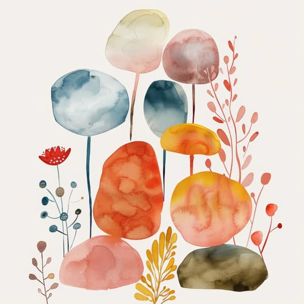Abstrakt Affisch 40×50 CM
