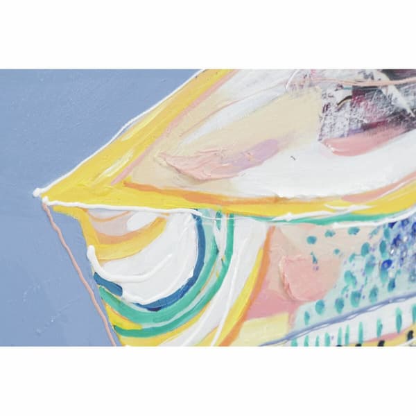 Maleri DKD Home Decor Lærred 80 x 2,8 x 80 cm Vase Moderne (2 enheder)