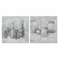 Miniatyrbillede 1 af 3: Maleri DKD Home Decor 100 x 2,8 x 100 cm Vase Traditionel (2 enheder)