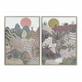 Miniatyrbillede 1 af 3: Maleri DKD Home Decor 53 x 4,5 x 73 cm Moutain Boho (2 enheder)