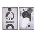 Miniatyrbillede 1 af 3: Maleri DKD Home Decor 83 x 4,5 x 122,5 cm 83 x 4,5 x 123 cm Abstrakt Moderne (2 enheder)