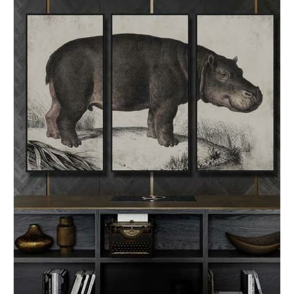Lærred DKD Home Decor 3 Dele Moderne (180 x 4 x 120 cm)