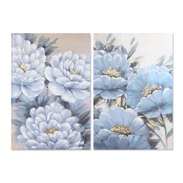 Maleri Home ESPRIT Romantisk 80 x 3 x 120 cm (2 enheder)
