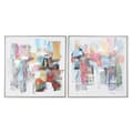 Miniatyrbillede 1 af 4: Maleri Home ESPRIT Abstrakt Moderne 82 x 4,5 x 82 cm (2 enheder)