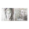 Miniatyrbilde 1 av 3: Maleri DKD Home Decor CU-179192 100 x 3,8 x 100 cm Buddha Orientalsk (2 enheter)