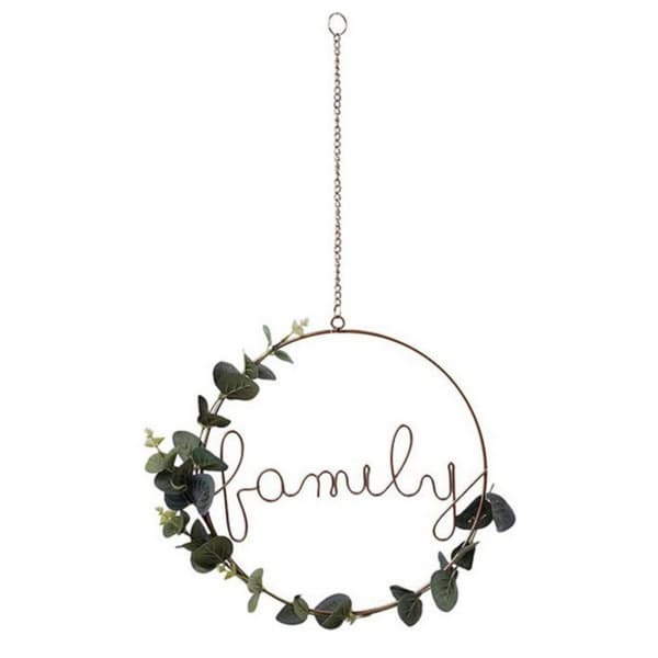 Hængende dekoration Family Ø 31 cm Gylden