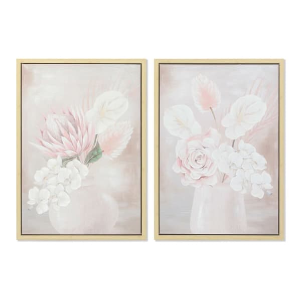 Maleri DKD Home Decor Blomstervase 50 x 4 x 70 cm Skandinavisk (2 enheter)