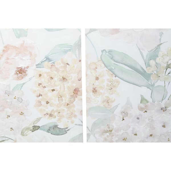 Maleri DKD Home Decor Kukat 55 x 3 x 135 cm Shabby Chic (3 Deler)