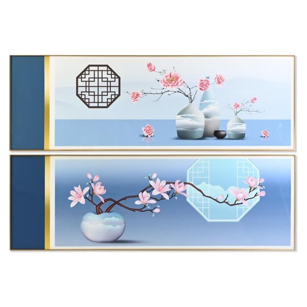 Maleri DKD Home Decor 180 x 3 x 60 cm Orientalsk (2 enheter)