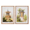 Miniatyrbilde 1 av 3: Maleri DKD Home Decor Gran Krystall Orientalsk 50 x 3 x 70 cm 50 x 70 x 2,8 cm (2 enheter)