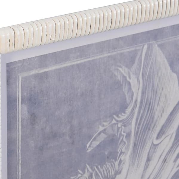 Maleri DKD Home Decor Krystall Snegle 50 x 2 x 60 cm 50 x 60 x 2,5 cm (4 Deler)