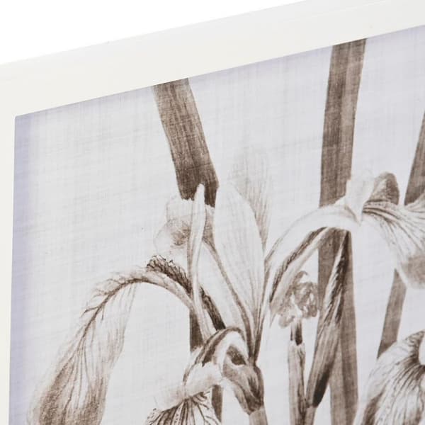 Maleri DKD Home Decor Krystall Bjørk 55 x 70 x 2,5 cm 55 x 2,5 x 70 cm Kukat (4 Deler)