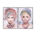 Miniatyrbilde 1 av 3: Maleri DKD Home Decor Kolonial Afrikansk dame 80 x 3,5 x 120 cm (2 enheter)