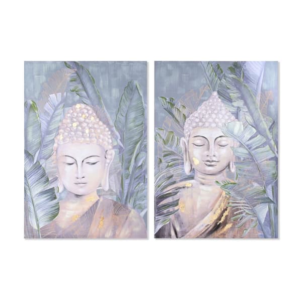 Maleri DKD Home Decor 80 x 2,8 x 120 cm 80 x 3 x 120 cm Orientalsk (2 enheter)