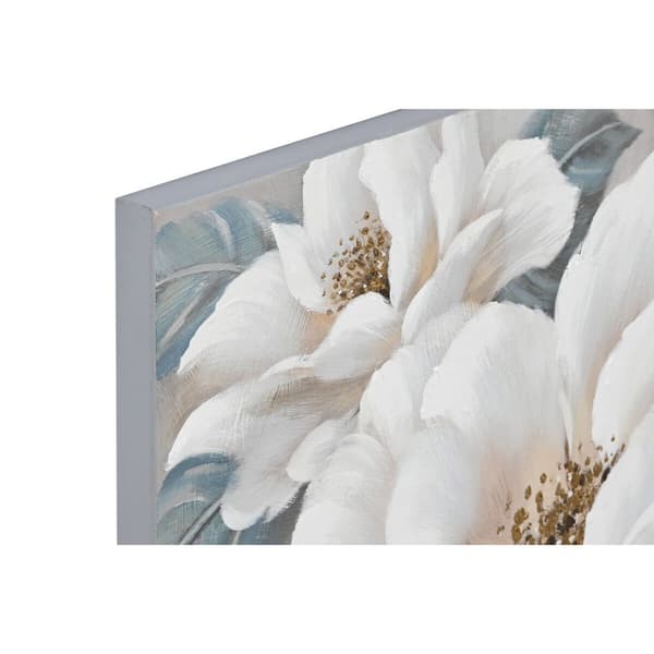 Maleri Home ESPRIT Roser Romantisk 120 x 3,7 x 80 cm (2 enheter)