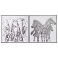 Miniatyrbilde 1 av 4: Maleri Home ESPRIT Kolonial 100 x 3,5 x 100 cm (2 enheter)