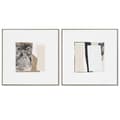 Miniatyrbilde 1 av 4: Maleri Home ESPRIT Abstrakt Urban 82,3 x 4,5 x 82,3 cm (2 enheter)