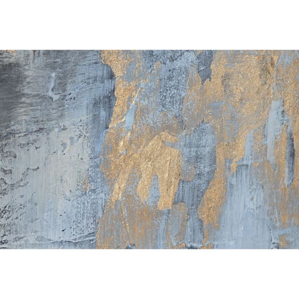 Maleri Home ESPRIT Blå Hvit Abstrakt Moderne 187 x 3,8 x 126 cm