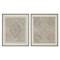 Miniatyrbilde 1 av 4: Læret Home ESPRIT Hvit Naturell Boho 50 x 3,8 x 60 cm (2 enheter)