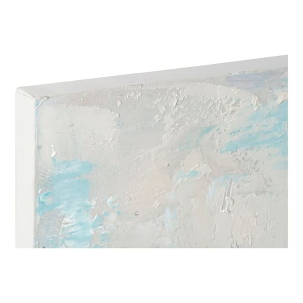 Maalaus DKD Home Decor Caw 100 x 3,5 x 100 cm Lehmä Cottage (2 osaa)