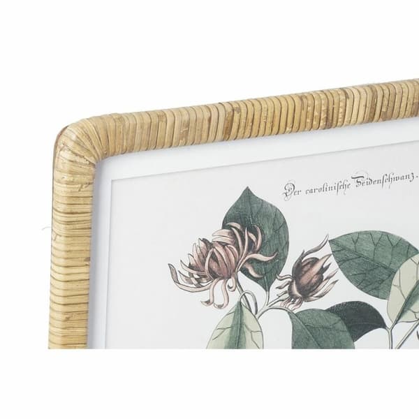 Maalaus DKD Home Decor 50 x 2,5 x 65 cm Shabby Chic Kasvitieteelliset kasvit (4 Kappaletta)