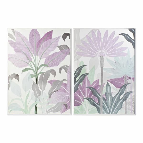 Maalaus DKD Home Decor 103,5 x 4,5 x 144 cm Trooppinen (2 osaa)