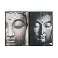 Pikkukuva 1 / 3: Maalaus DKD Home Decor 62,5 x 4,5 x 93 cm Buddha Itämainen (2 osaa)