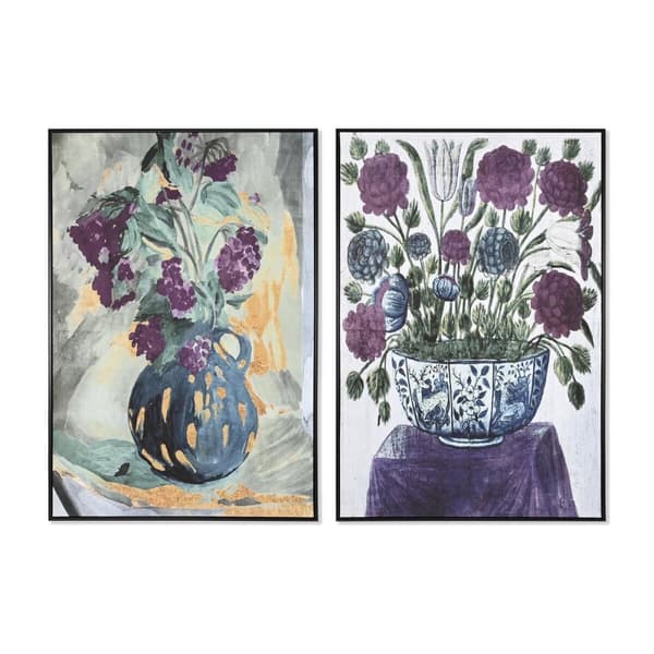 Maalaus DKD Home Decor 83 x 4,5 x 122,5 cm 83 x 4,5 x 123 cm Maljakko Perinteinen (2 osaa)