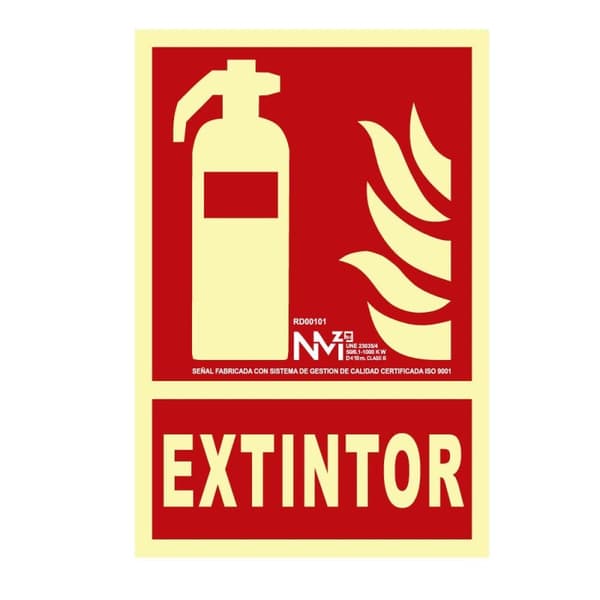 Kyltti Normaluz Extintor PVC