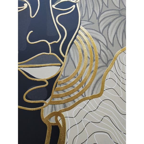 Maalaus DKD Home Decor Afrikkalainen nainen Trooppinen 84 x 4,5 x 123 cm (2 osaa)