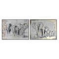 Pikkukuva 1 / 5: Maalaus Home ESPRIT Norsu Siirtomaatyylinen 100 x 4 x 75 cm (2 osaa)