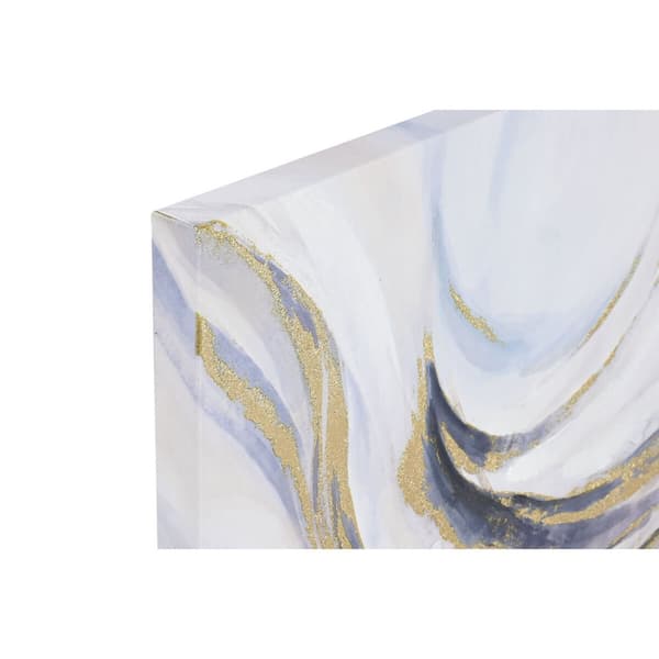 Maalaus Home ESPRIT Abstrakti Moderni Lievennyksellä 100 x 3,7 x 70 cm (2 osaa)