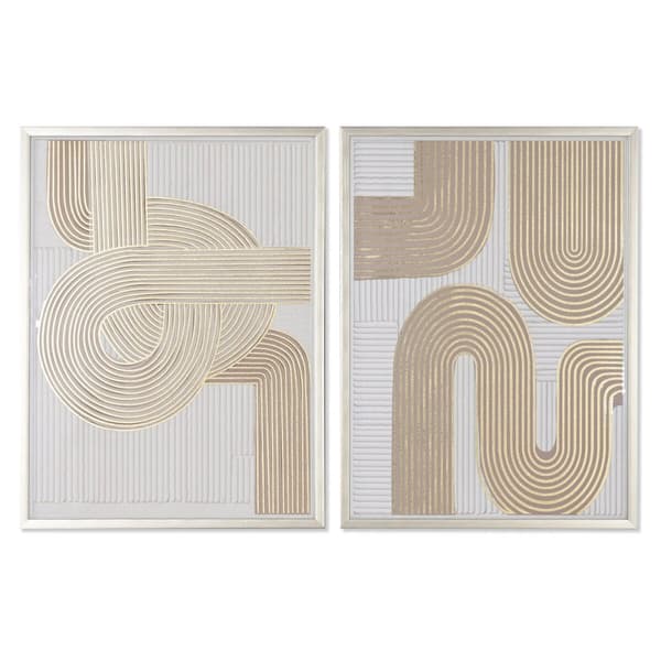Maalaus Home ESPRIT Moderni 62,3 x 3,6 x 82,5 cm (2 osaa)