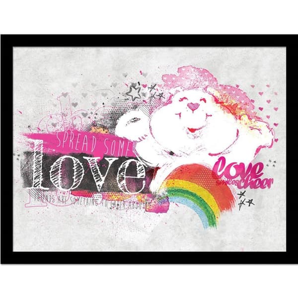 Care Bears Spread Some Love Framed Poster Multicoloured 40cm x 30cm