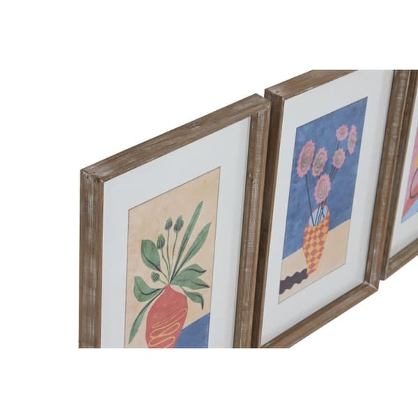 Maleri Home ESPRIT Urban 30 x 2,5 x 40 cm (9 enheter)
