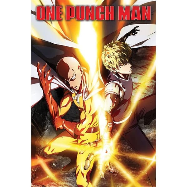 One Punch Man Power Up Poster Multicoloured 91.5cm x 61cm