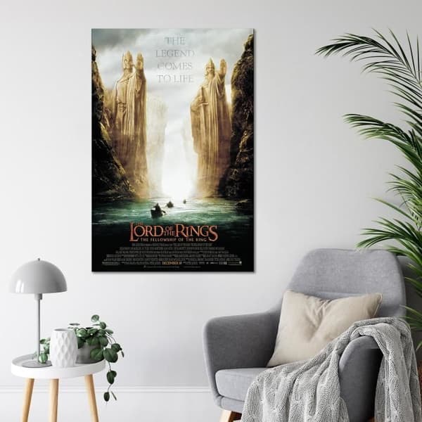 Affisch Sagan om ringen Ringens gemenskap Argonath Teaser